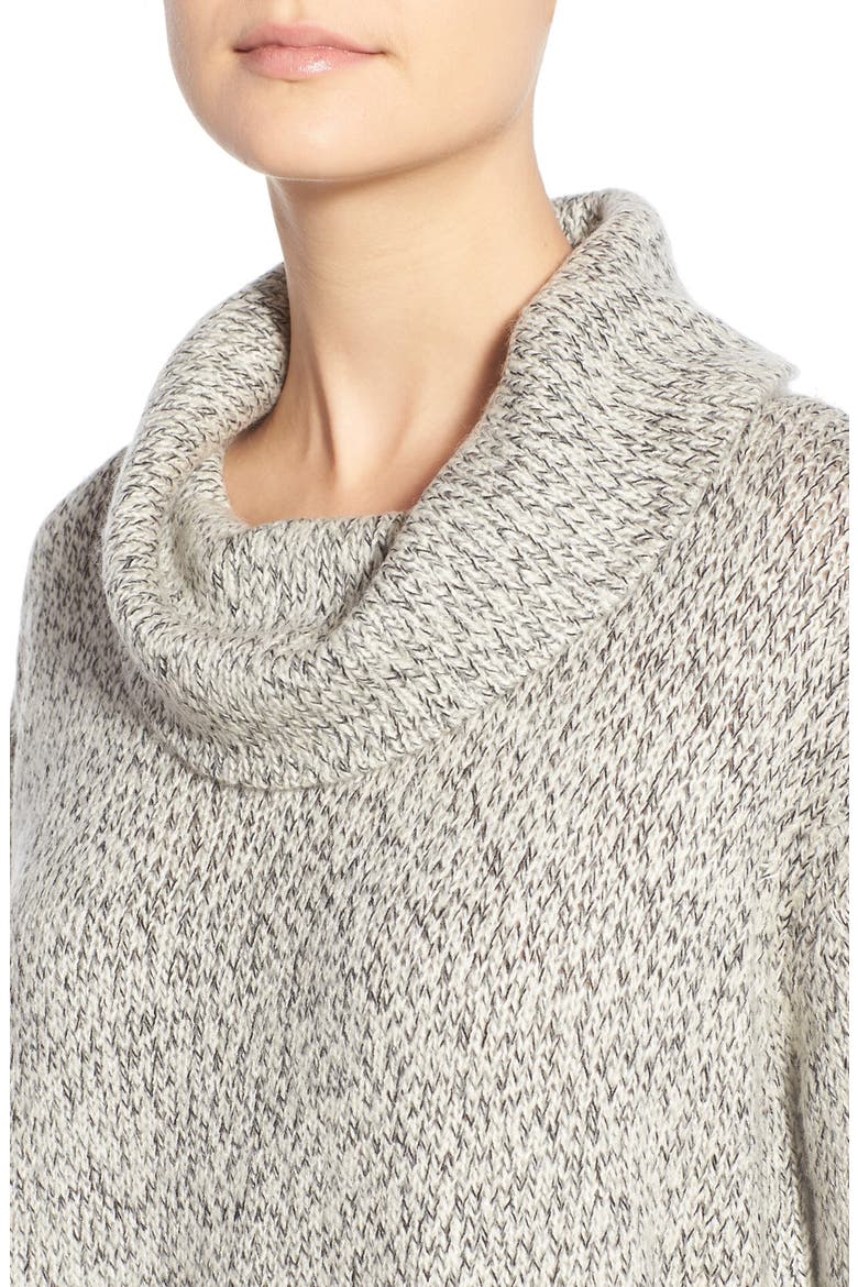 RD Style Cowl Neck Sweater, Alternate, color, WHITE BEACH TWIST
