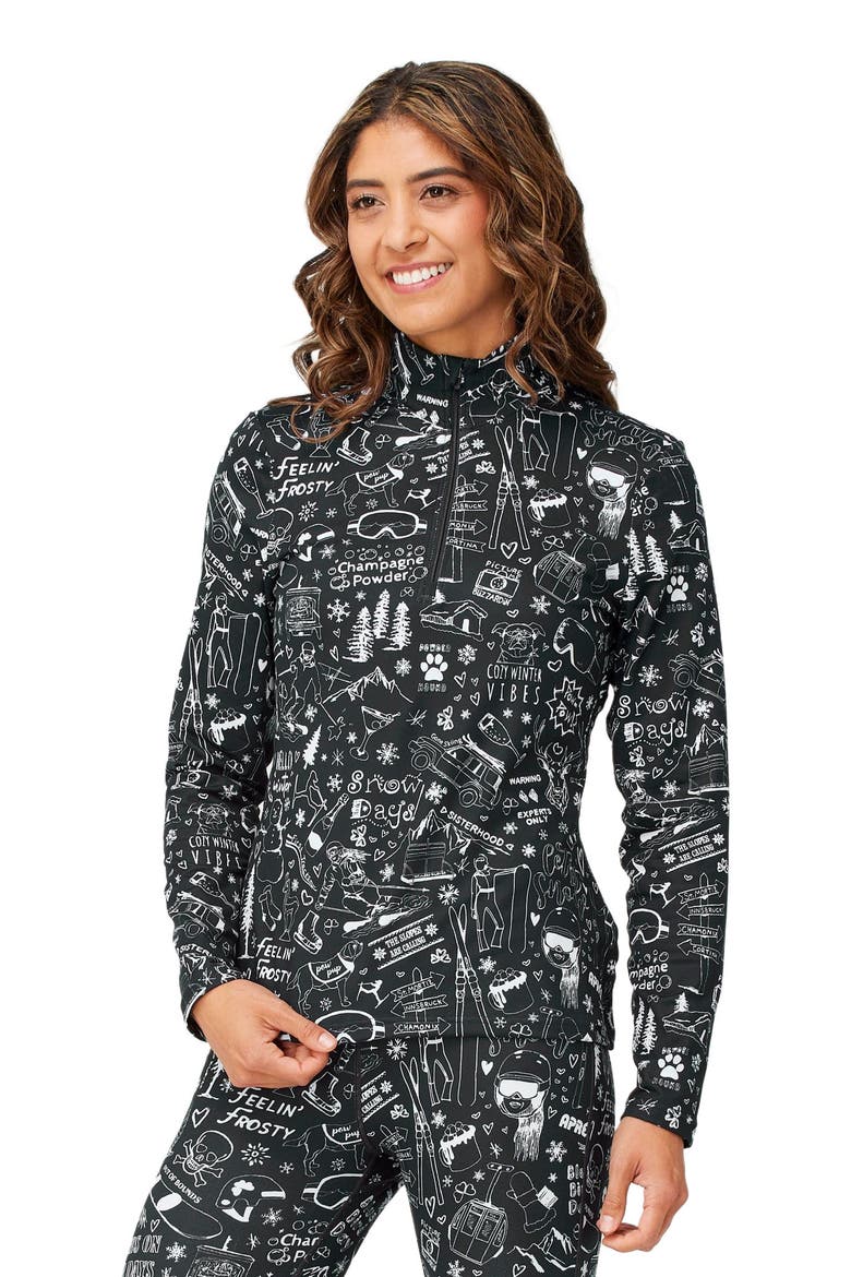 Graffiti Base Layer Top, Alternate, color, Black