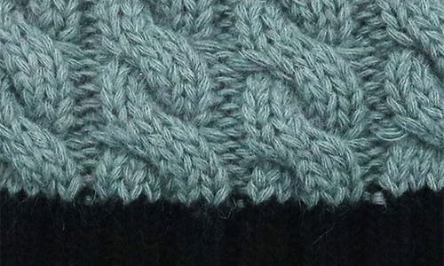 Portolano Wool Blend Pompom Beanie In Blue