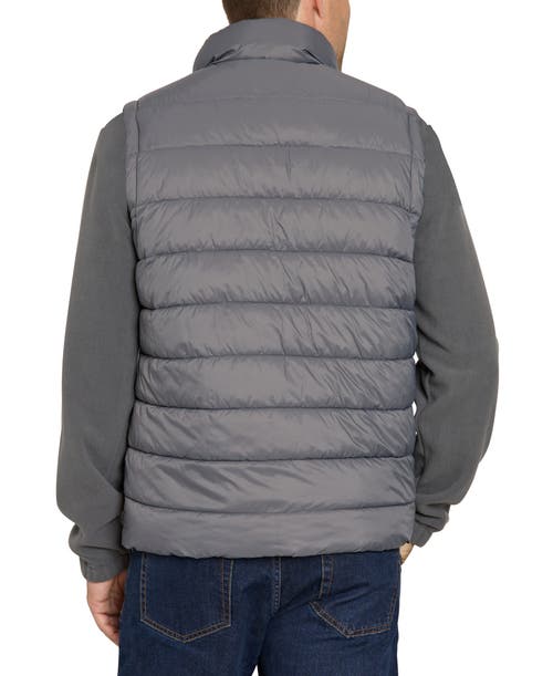 Izod Classic Puffer Vest In Gray