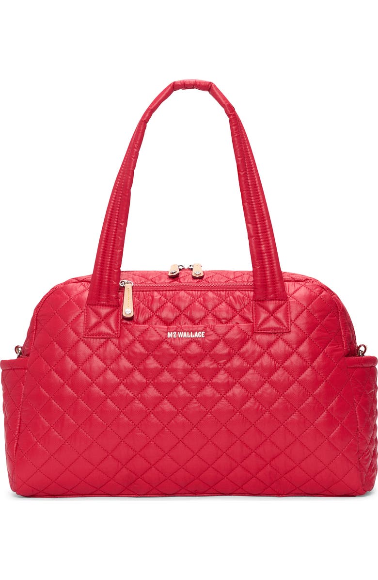 MZ Wallace Jimmy Deluxe II Quilted Nylon Duffle Bag, Main, color,