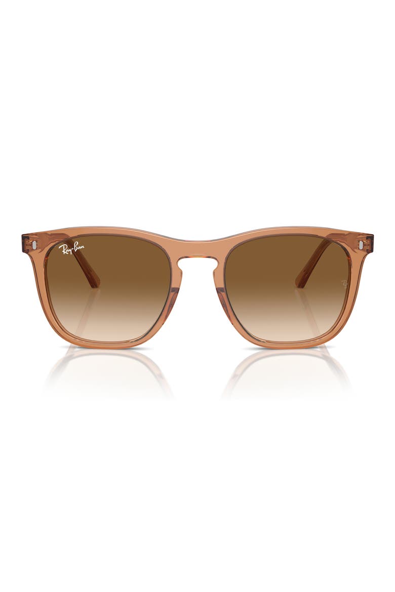 53mm Square Sunglasses, Main, color, TRANSPAREN