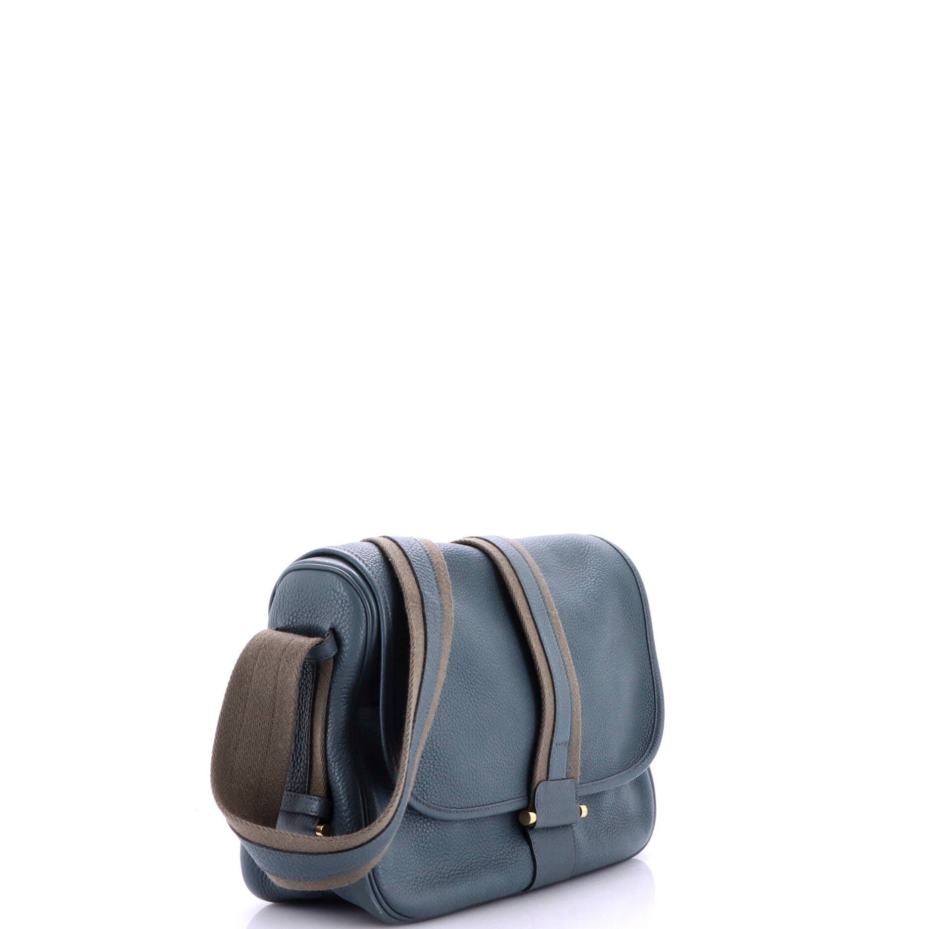 Bourlingue Messenger Bag Clemence, Alternate, color, Blue