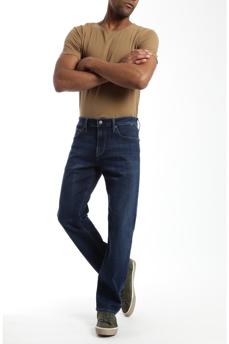 Zach Straight Leg Jeans, Alternate, color, DARK BLUE SUPERMOVE