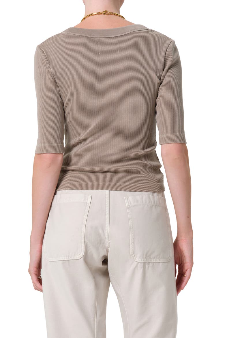 Nali Rib Henley, Alternate, color, SAND ATLAS BROWN