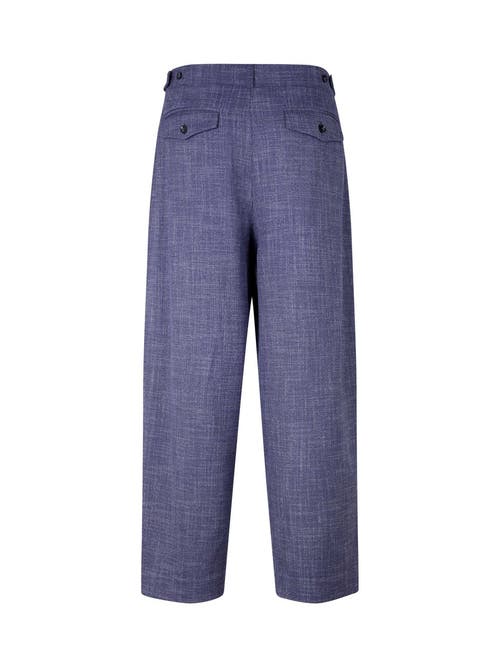 Masai Copenhagen Maphiladelphia Cropped Loose Fit Pants In Blue