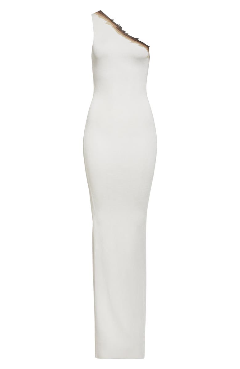 GRACE LING Flame One-Shoulder Maxi Dress, Alternate, color, White Marshmallow