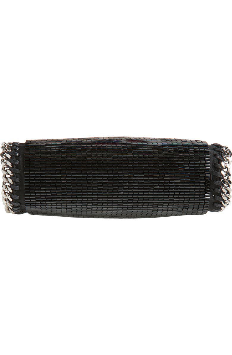 Stella McCartney Tiny Falabella Beaded Evening Bag, Alternate, color, Black