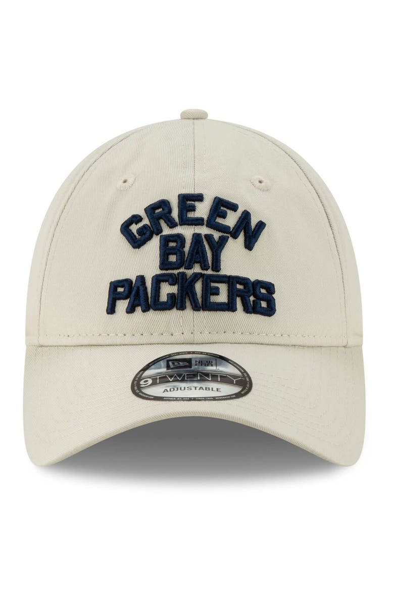 New Era Men's New Era Khaki Green Bay Packers Wordmark Playmaker 9TWENTY Adjustable Hat, Alternate, color, 