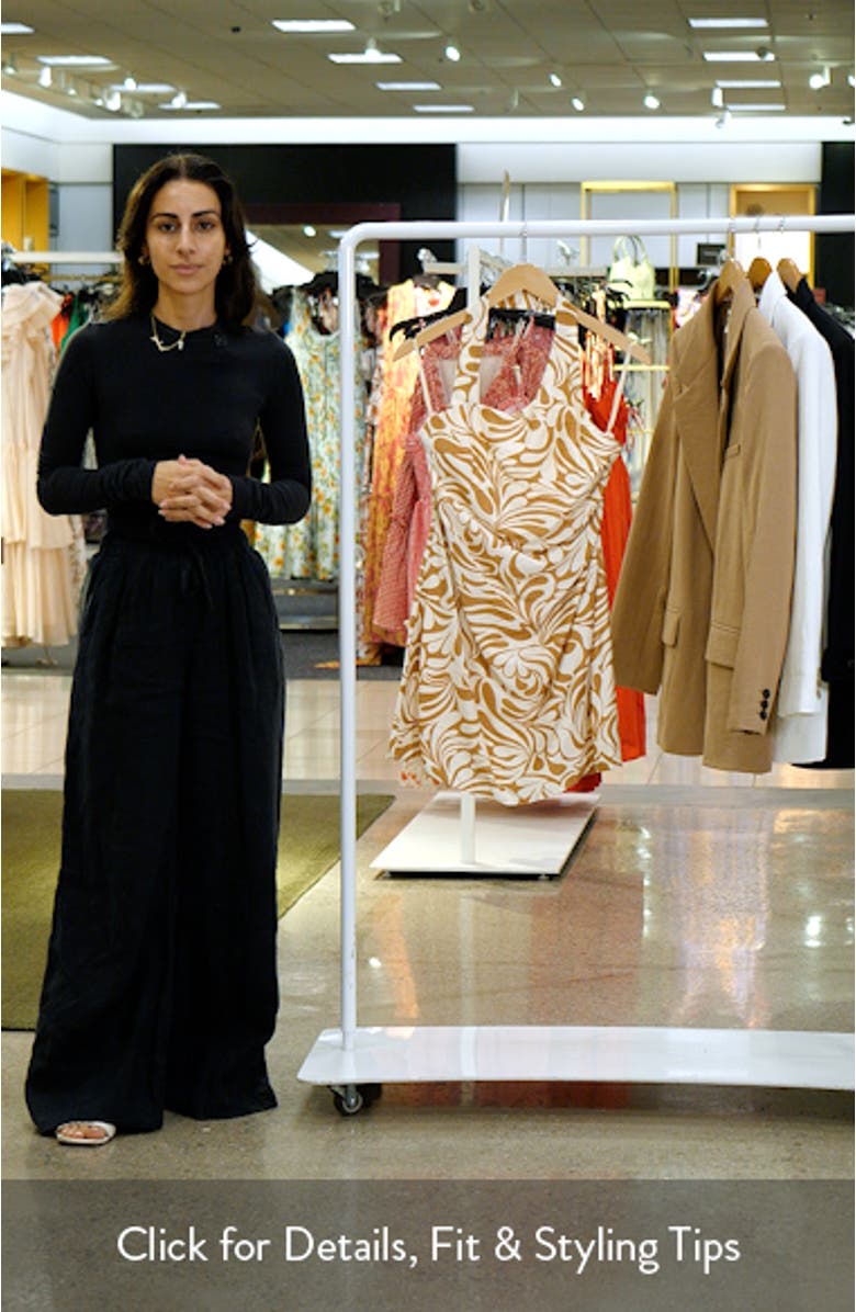 Cass Asymmetric Cotton Halter Minidress, sales video thumbnail