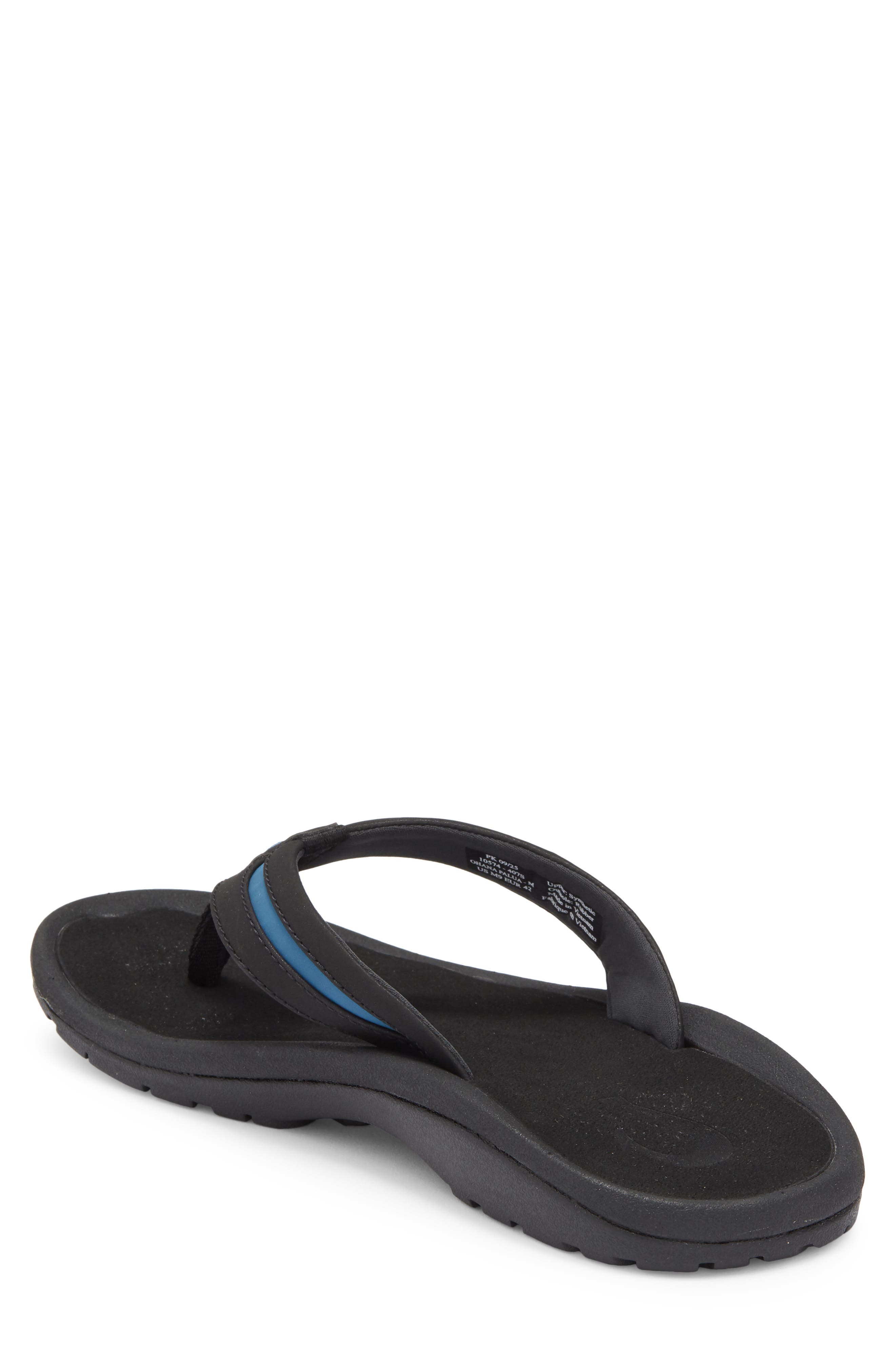OluKai Ohana Plua Flip Flop, Alternate, color, Black / Slate Blue