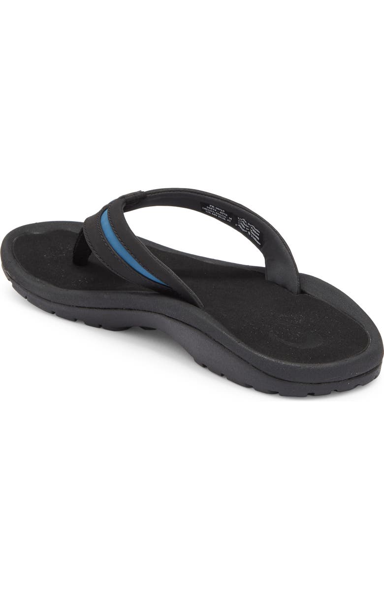 OluKai Ohana Plua Flip Flop, Alternate, color, Black / Slate Blue