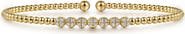 Gabriel & Co. Bujukan Diamond Cluster Beaded Cuff Bracelet