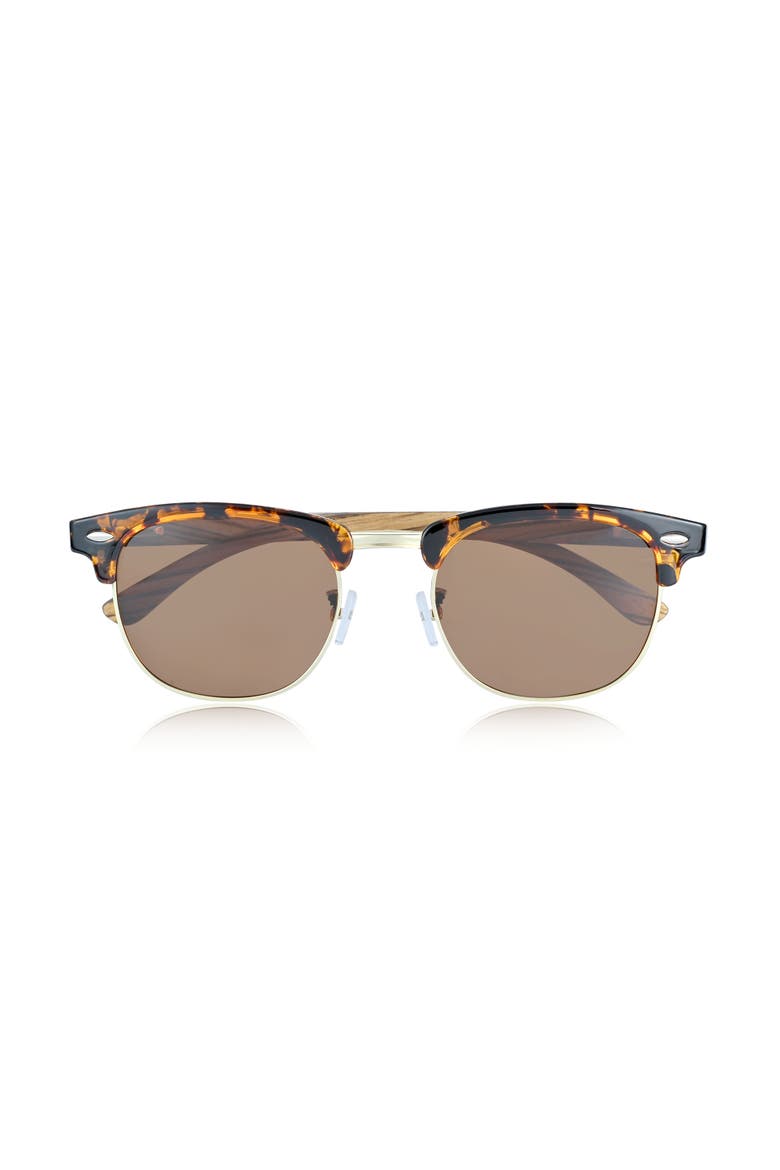 Marokopa Polarized Sunglasses, Alternate, color, Zebra/Brown