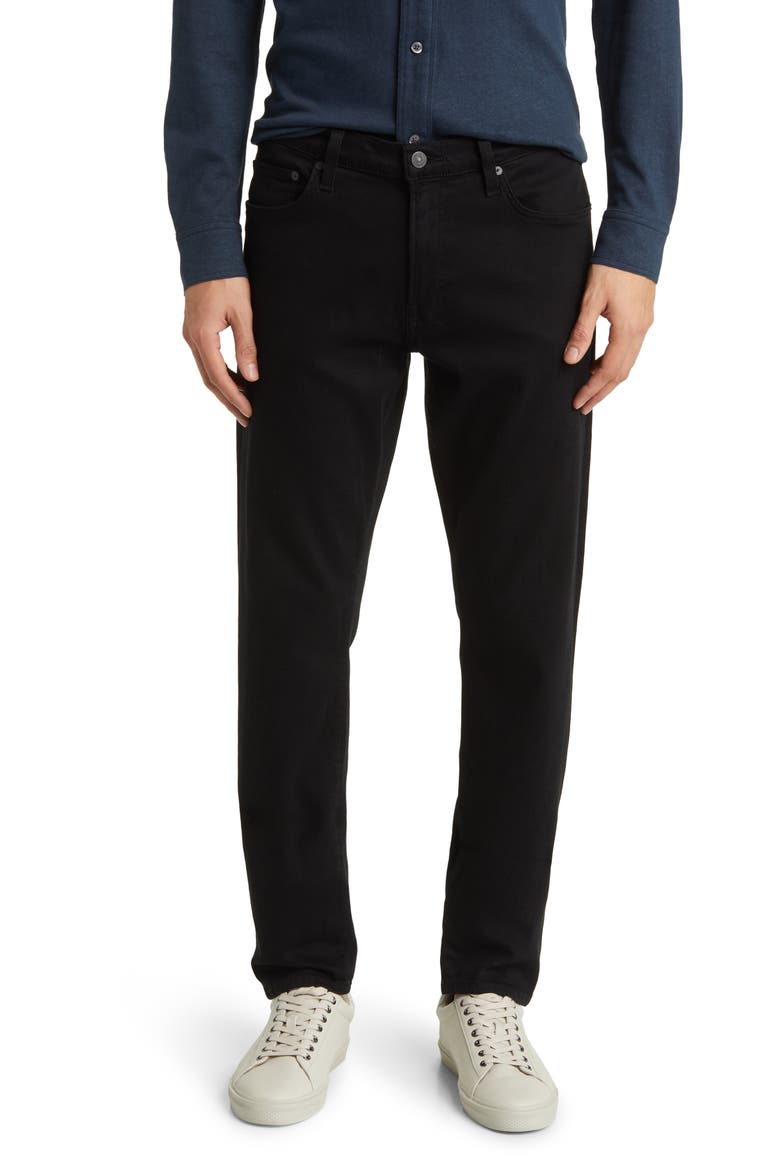 London Tapered Slim Fit Jeans, Main, color, RAVEN