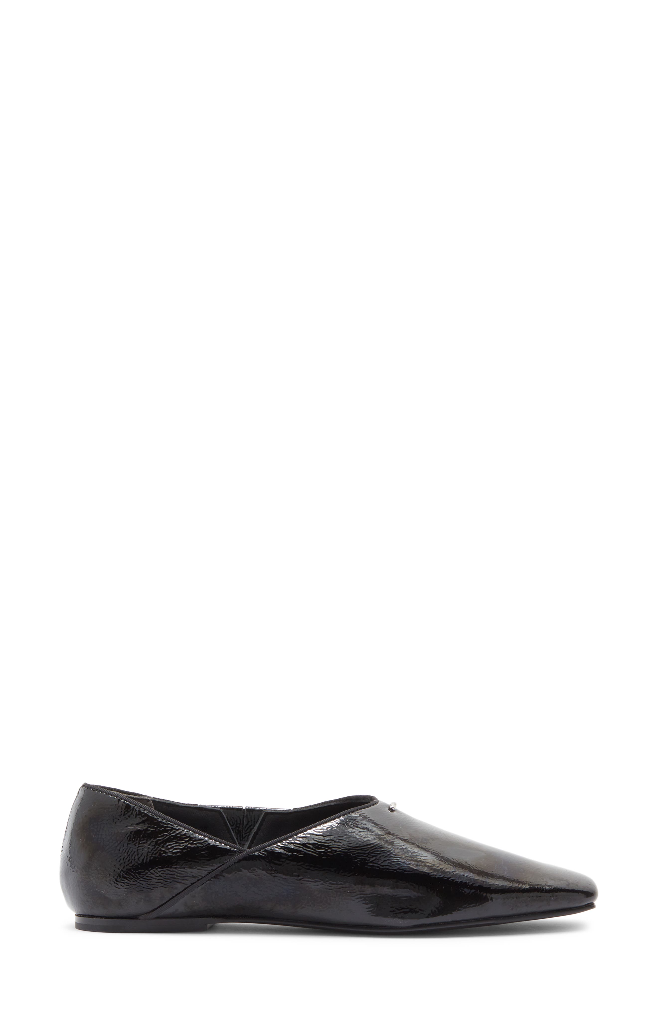 rag & bone Sadie Pointed Toe Flat, Alternate, color, Black