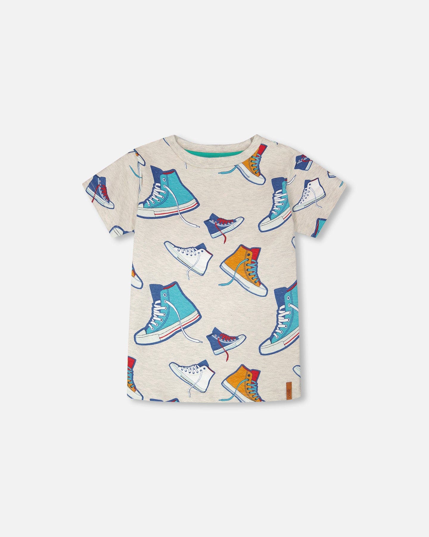 selected Grey Mix Printed Shoes