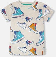 Deux par Deux Organic Cotton Jersey Shoes T-Shirt