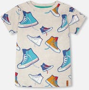 Deux par Deux Organic Cotton Jersey Shoes T-Shirt