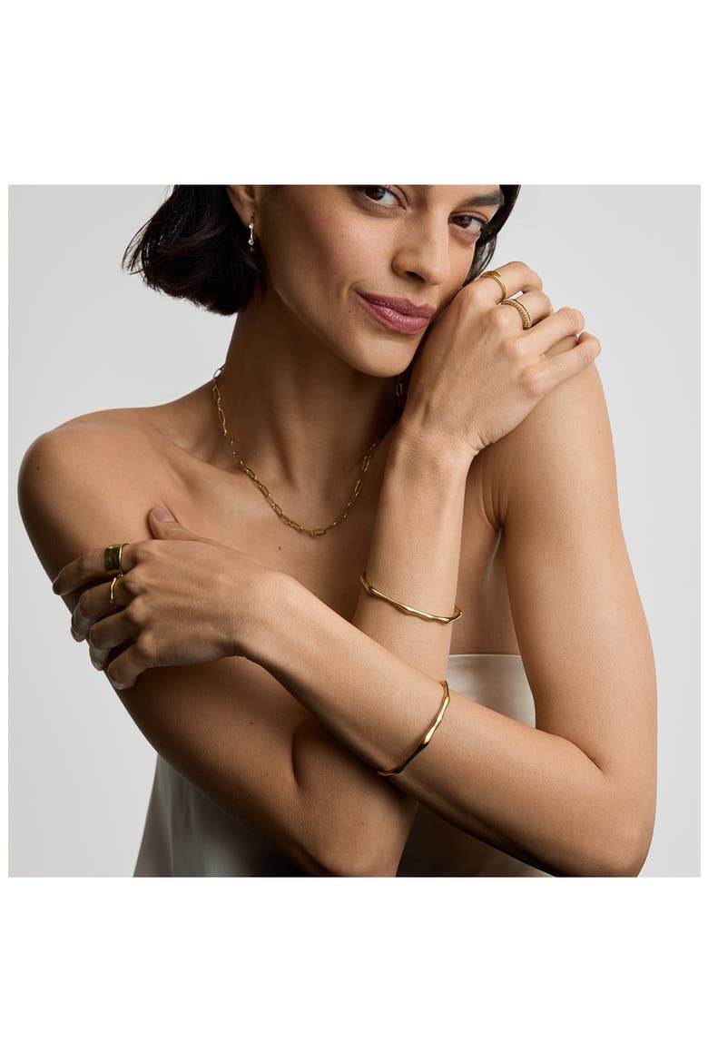 Bamboo Bangle, Alternate, color, GOLD