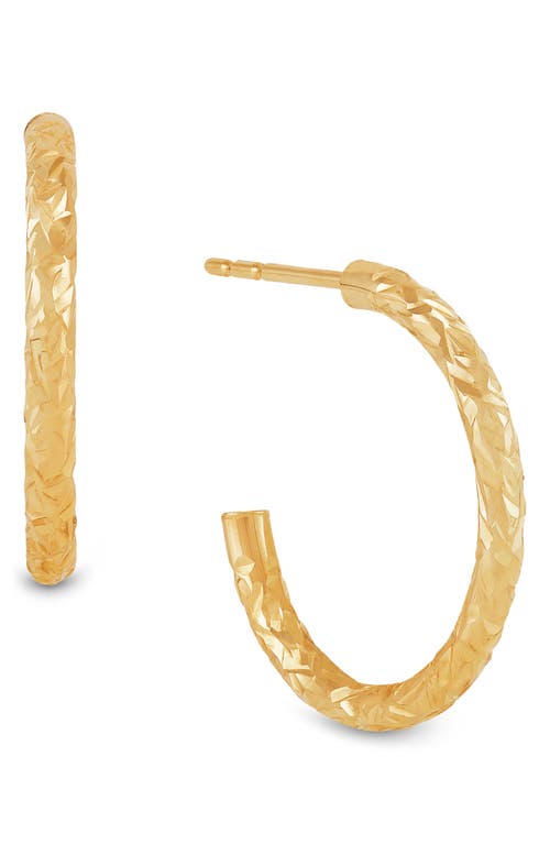 Frankie & Zoe Set Of 3 Cut Ball Stud & Hoop Earrings In Gold