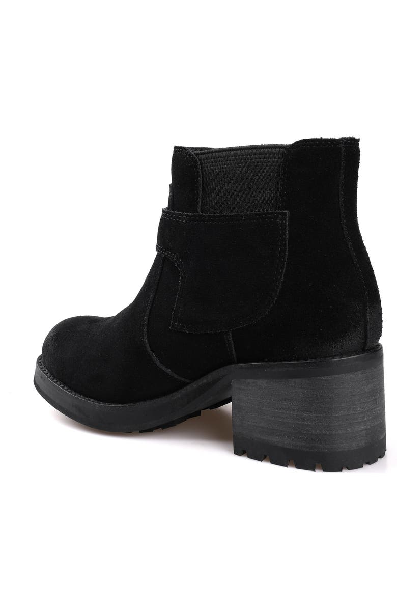 Candie's Crank Chelsea Boot, Alternate, color, Black Suede
