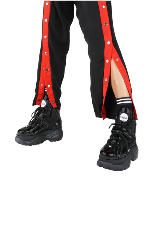 Buffalo Boots Classic High Patent Leather Sneaker In Black