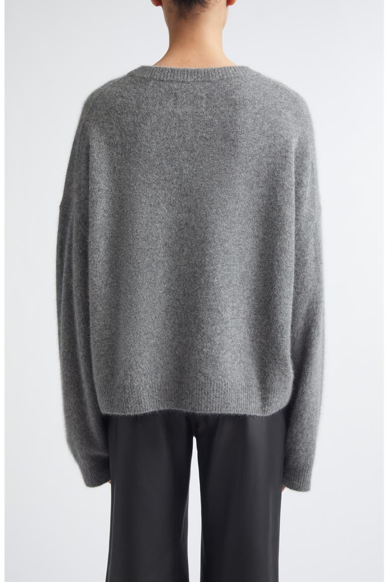 Tristan Loose Fit Mercerized Wool & Yak Hair Blend Sweater, Alternate, color, ANTHRACITE MELANGE