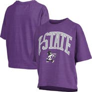 PRESSBOX Women's Pressbox Purple Kansas State Wildcats Nelson T-Shirt