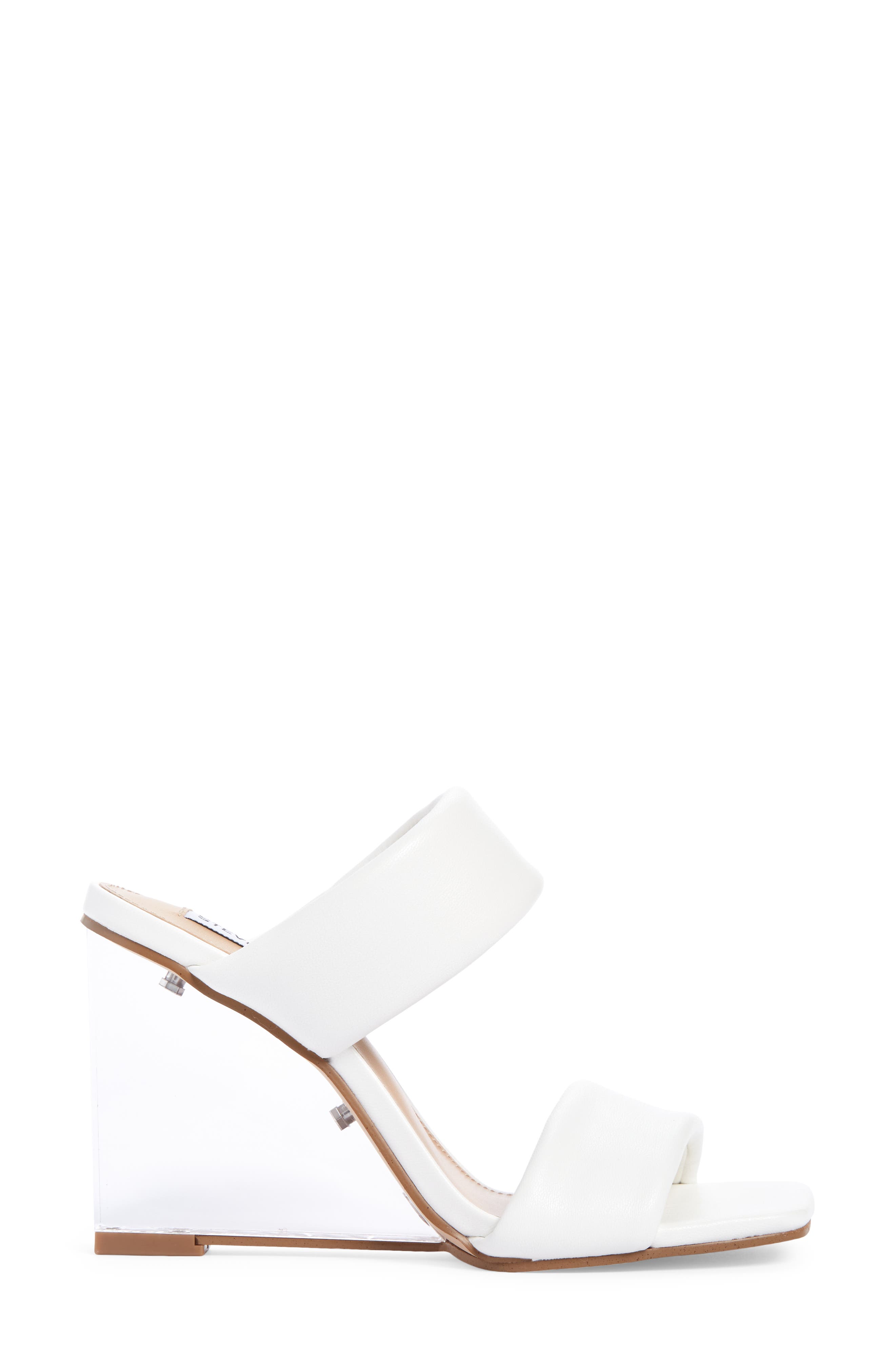 Isa Wedge Slide Sandal, Alternate, color, WHITE