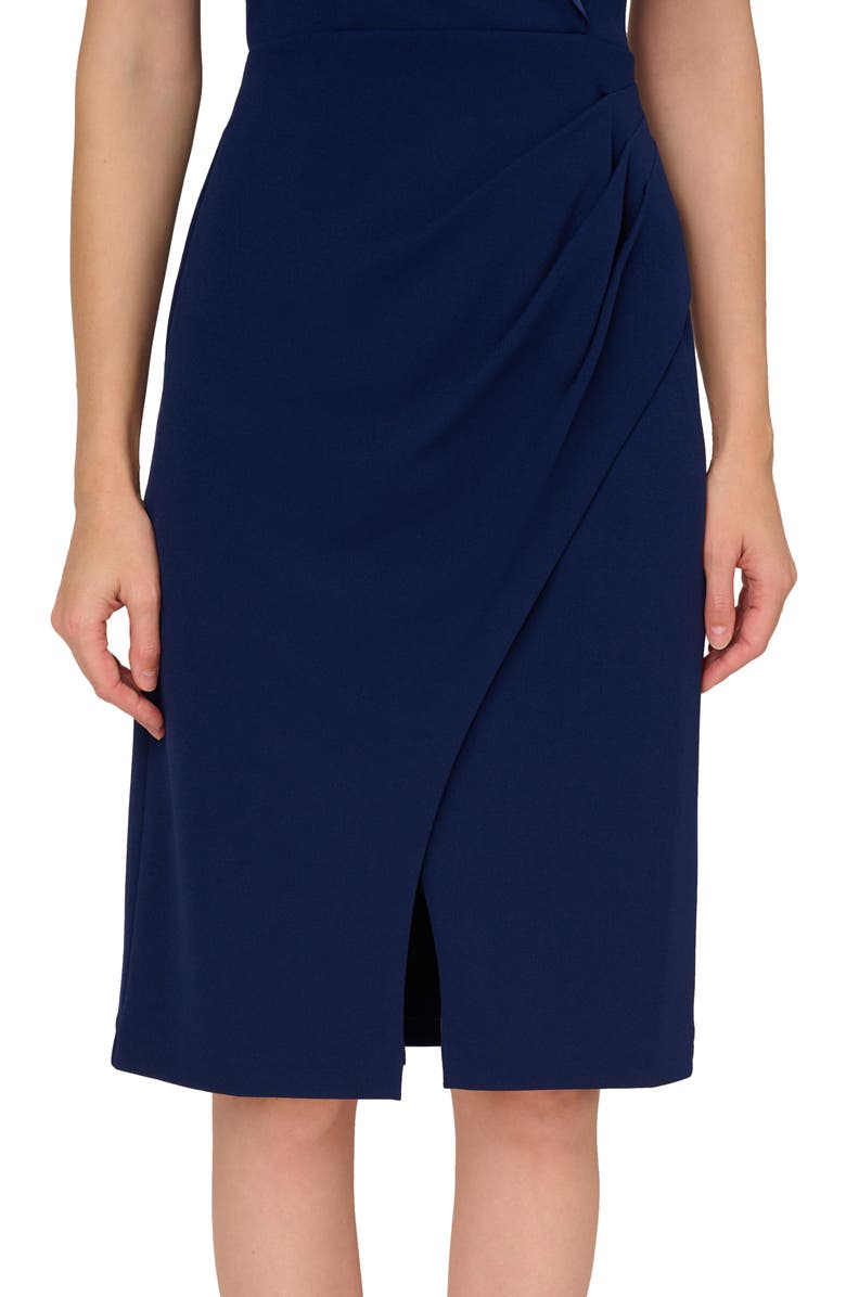 Adrianna Papell Sleeveless Tuxedo Sheath Dress, Alternate, color, 