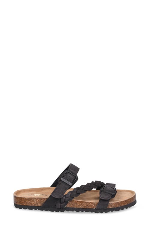Gaahuu Braided Slide Sandal In Brown