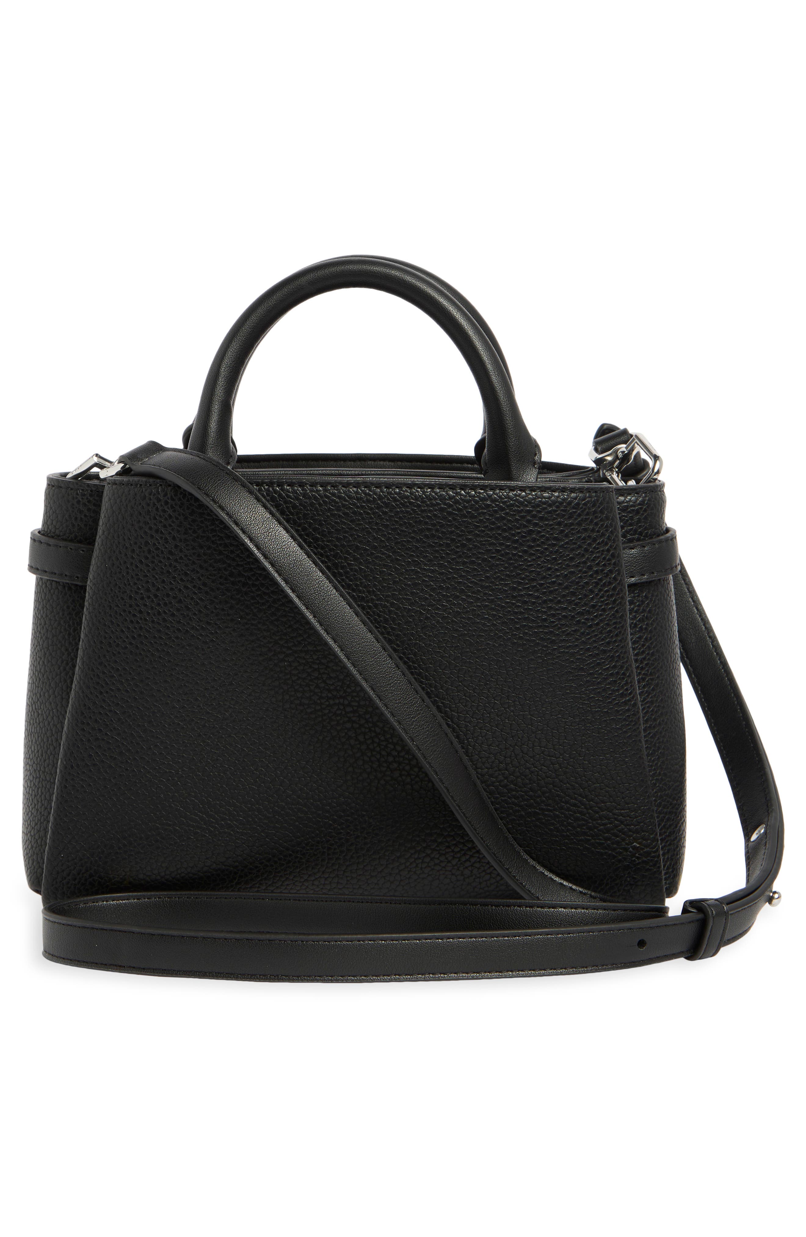 Onya Crossbody Bag, Alternate, color, BLACK/ SILVER