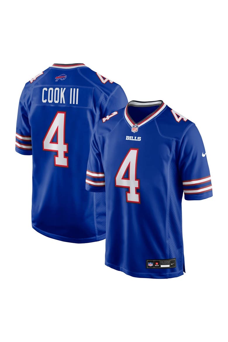 Men's Nike James Cook III  Royal Buffalo Bills Team Game Jersey, Main, color, Royal