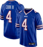 Nike Men's Nike James Cook III  Royal Buffalo Bills Team Game Jersey