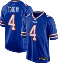Nike Men's Nike James Cook III Royal Buffalo Bills Team Game Jersey