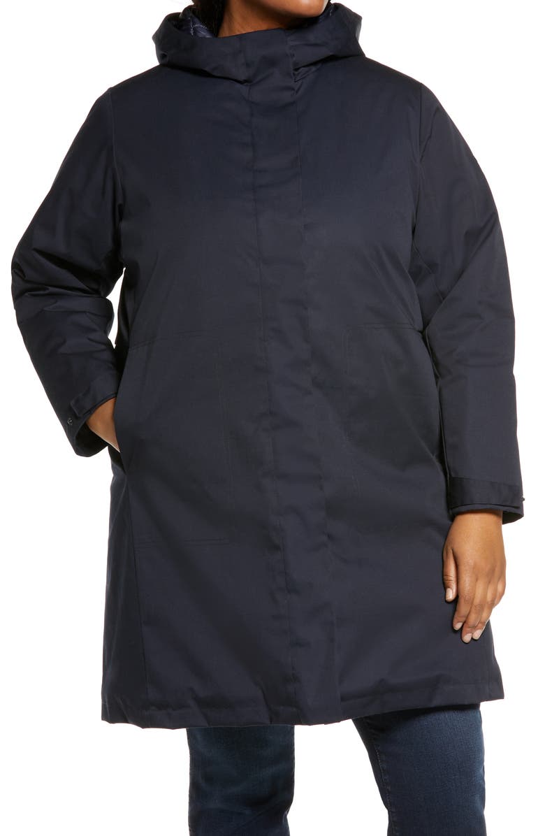 Bernardo Bernado Insulated Hooded Raincoat, Alternate, color, 