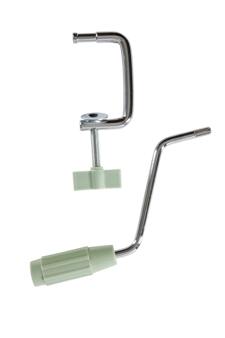 Pasta La Vista Manual Pasta Maker Machine with Rollers & Cutters, Alternate, color, Green