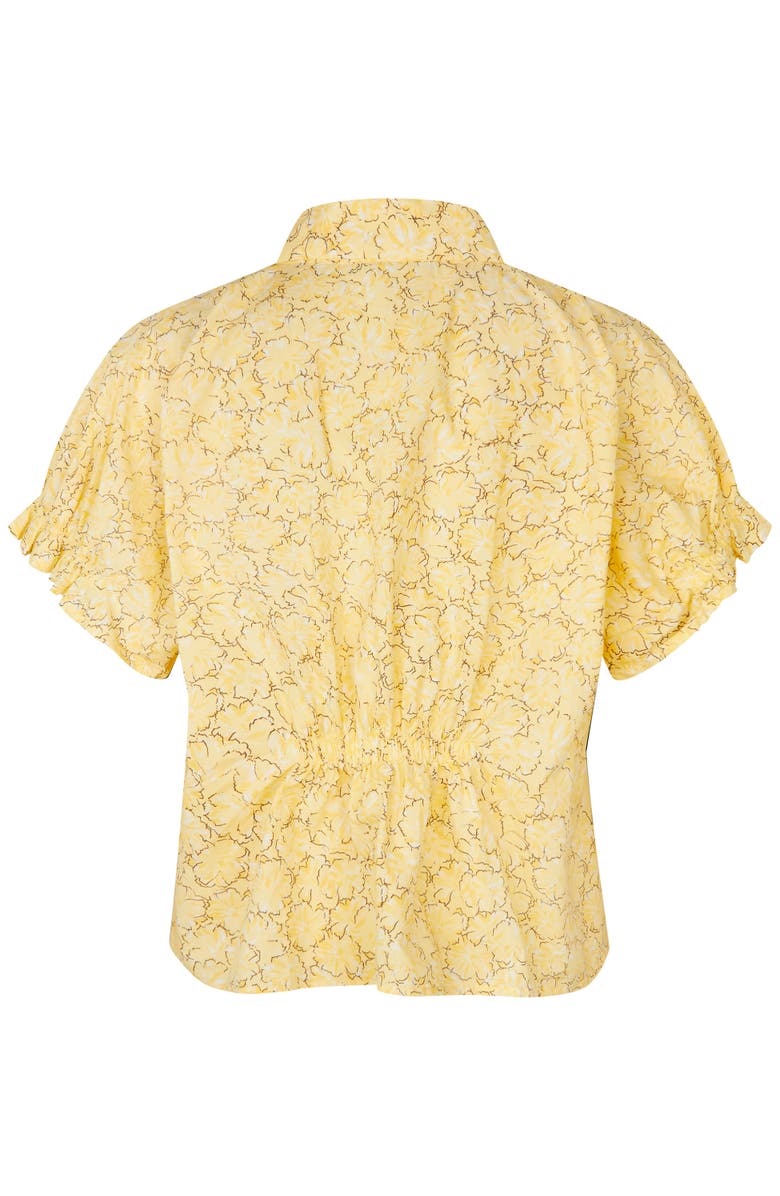 Masai Copenhagen MaIndorix Floral Print Shirt, Alternate, color, Lemonade