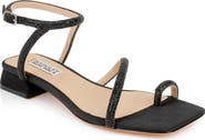 Badgley Mischka Collection Dakotah Ankle Strap Toe Loop Sandal