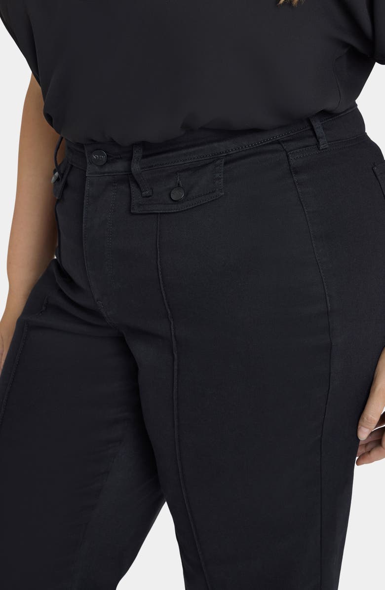 NYDJ Teresa Seamed Wide Leg Jeans, Alternate, color, Black