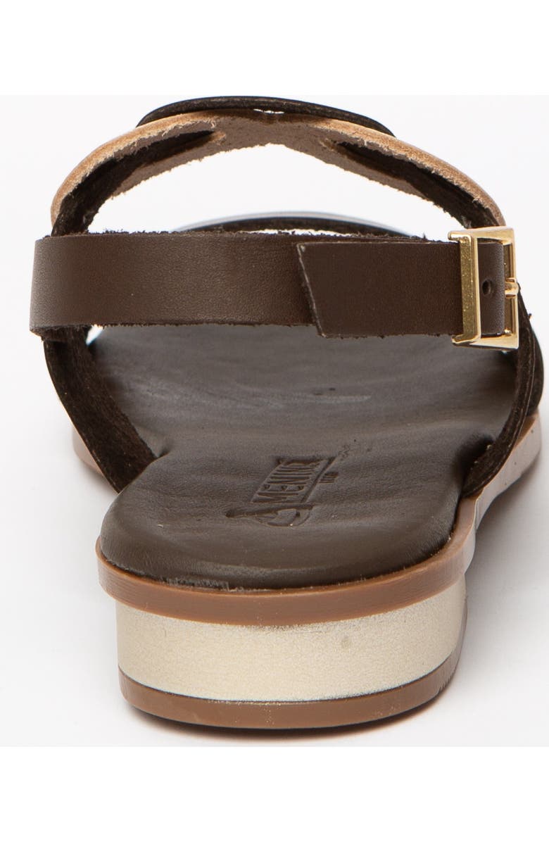 Menina Step Cala Flat Sandal, Alternate, color, Chocolate