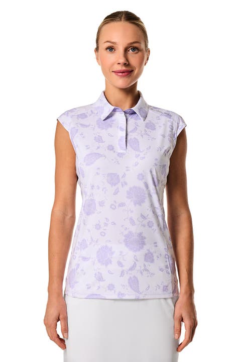 Women's Dew Performance Sleeveless Polo, UPF 50+ Sun Protection