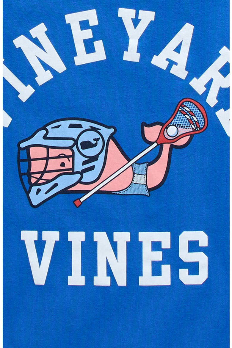 Kids' Lacrosse Whale Cotton Graphic T-Shirt, Alternate, color, SPINNAKER