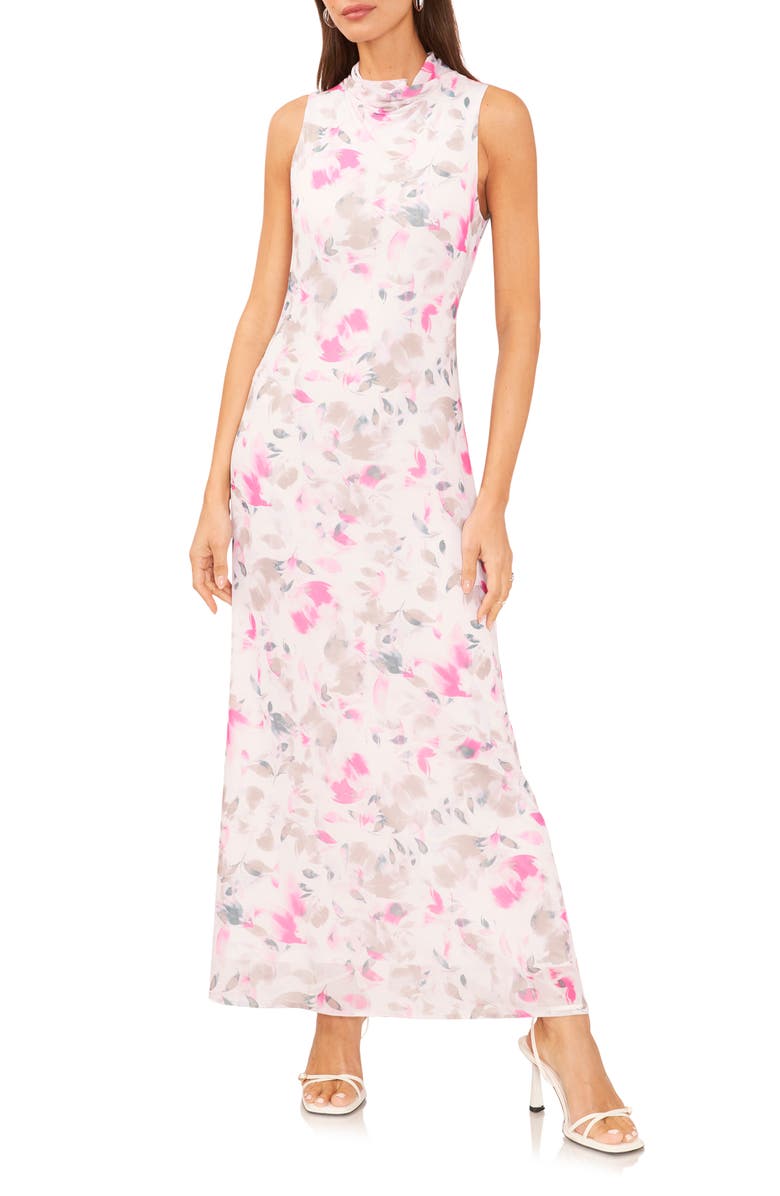 Vince Camuto Floral Sleeveless Maxi Dress, Main, color,
