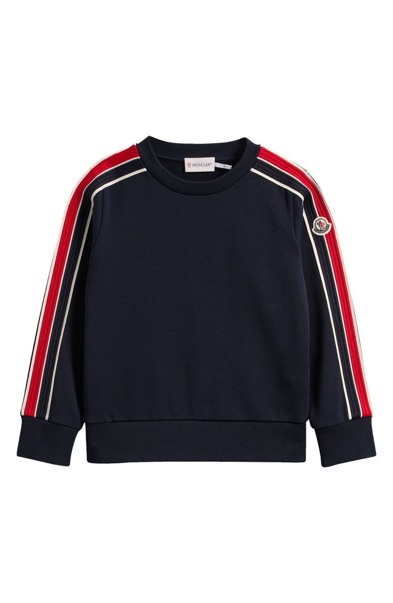 Moncler Kids' Cotton Sweatshirt, Main, color, Navy
