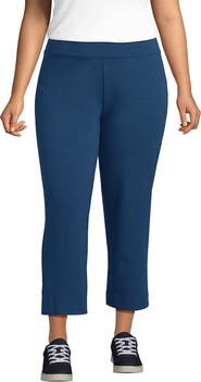 Lands' End Starfish Mid Rise Pull On Crop Pants