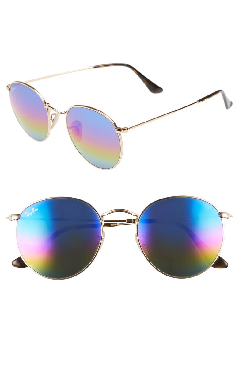 Ray-Ban 53mm Round Sunglasses, Main, color,