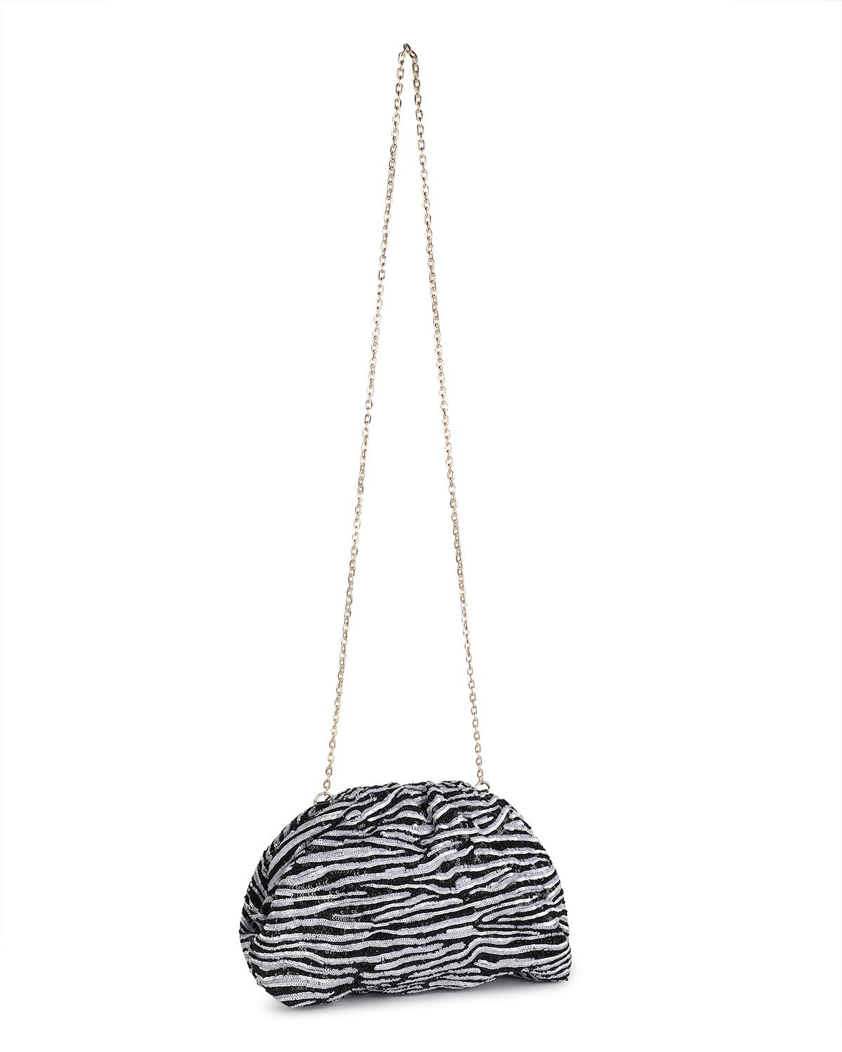 Rafe New York Aya Woven Leather Frame Clutch, Alternate, color, Black / White