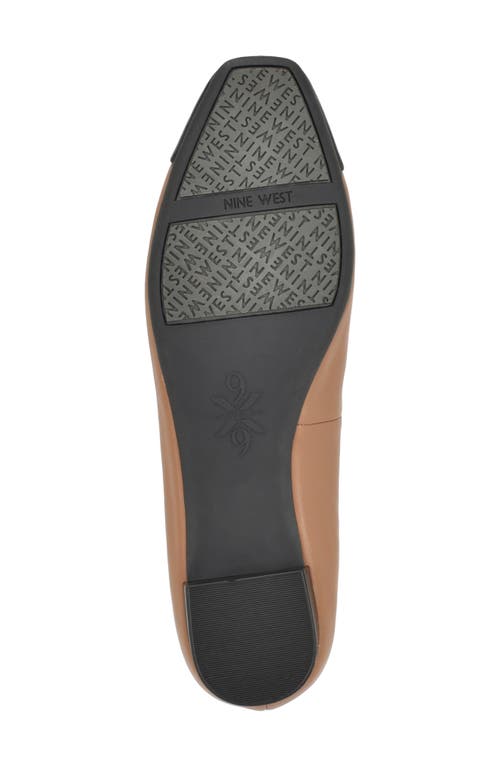Nine West Ollin Womens Leather Ballet Flats In Black